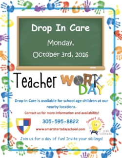 Teacher Workday - Drop In Care 
